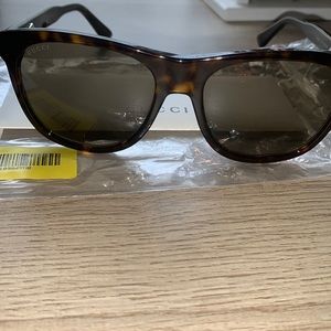 Gucci Shiny Dark Havana Sunglasses GG0266S